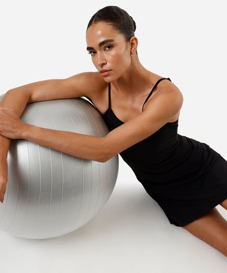 vestido alça fina feminino esportivo ace preto P