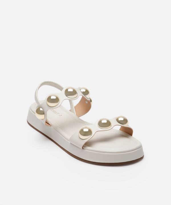 rasteirinha flatform com tachas calce fácil oneself off white 38