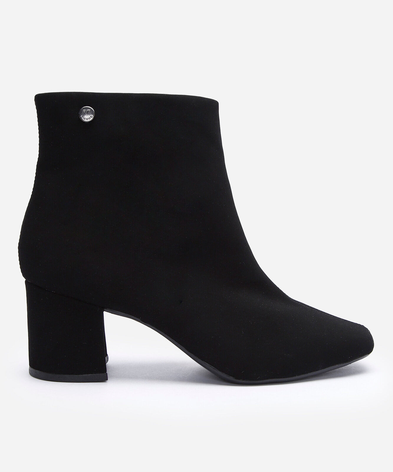 bota cano baixo salto médio via uno preto