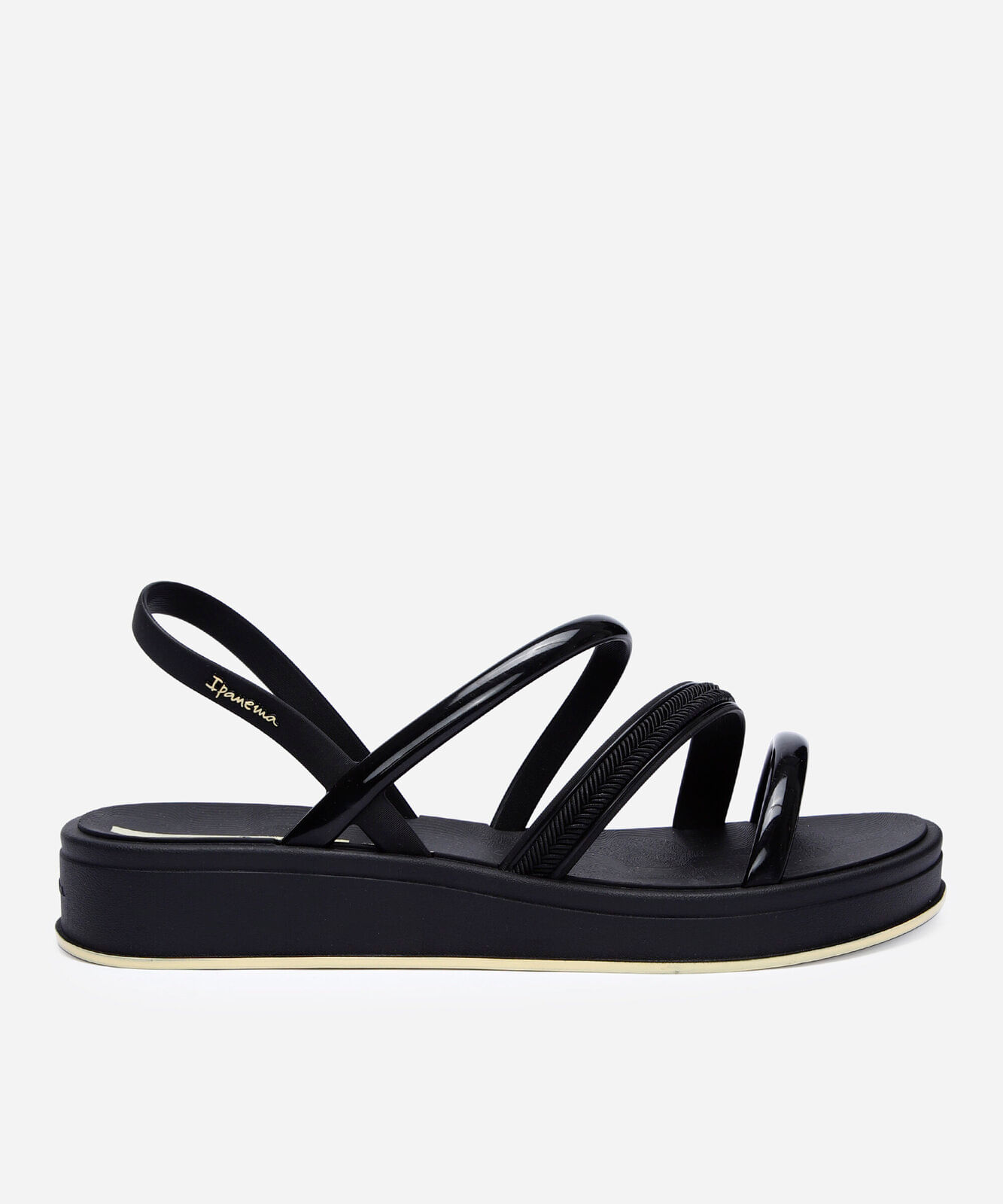 sandália ipanema glow up sand preta