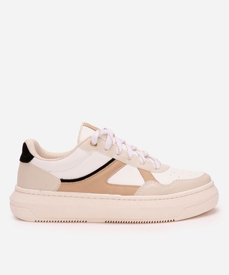 tênis flatform casual marrom 34
