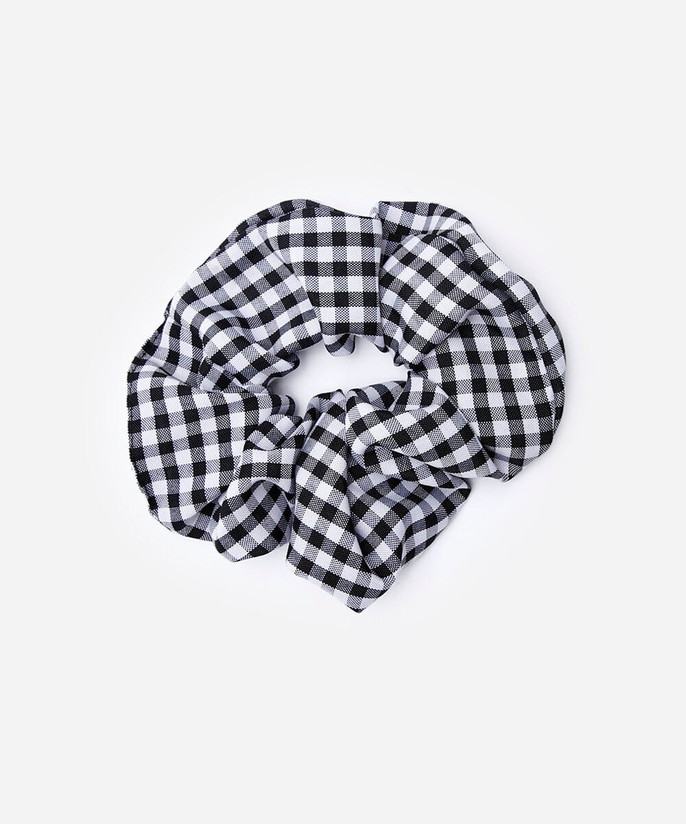 scrunchie xadrez colorido