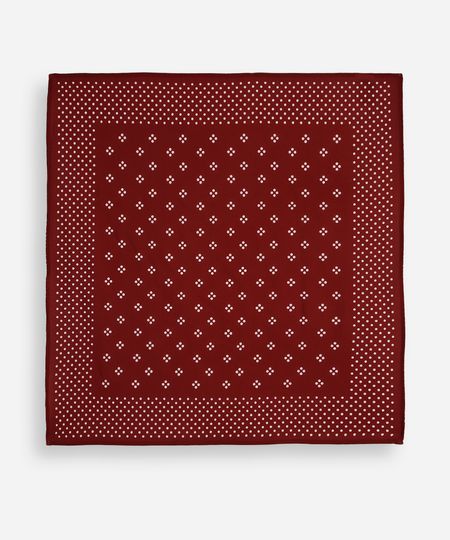 lenço quadrado poá vinho UNICO lenço quadrado poá vinho UNICO