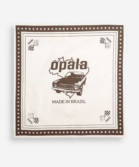 lenço de algodão chevrolet opala off white UNICO lenço de algodão chevrolet opala off white UNICO