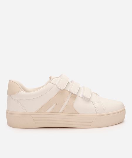 tênis com velcro oneself branco 34