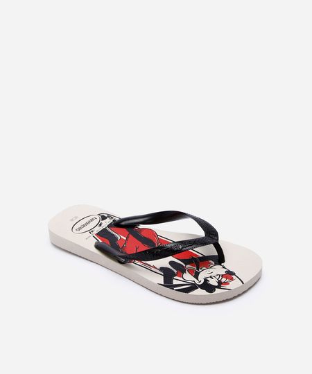 chinelo havaianas masculino top disney bege 41-42