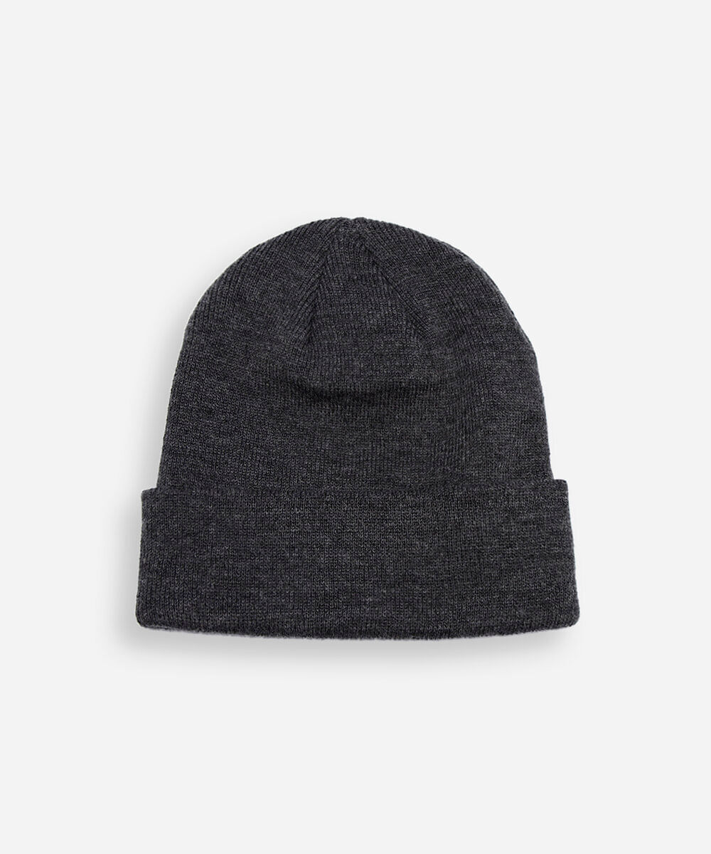 gorro masculino básico cinza