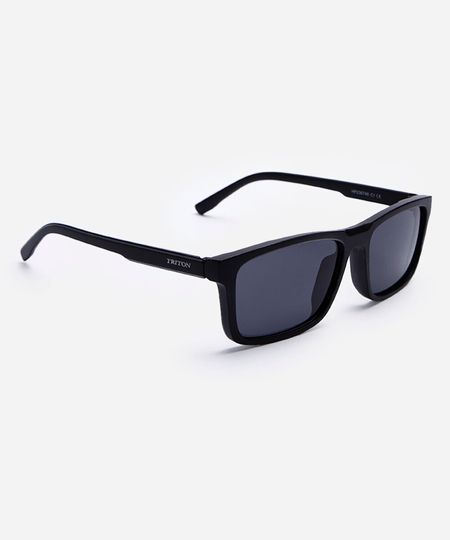óculos de sol masculino quadrado de acetato triton preto UNICO