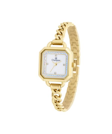 relógio feminino champion analógico cf25849h dourado UNICO