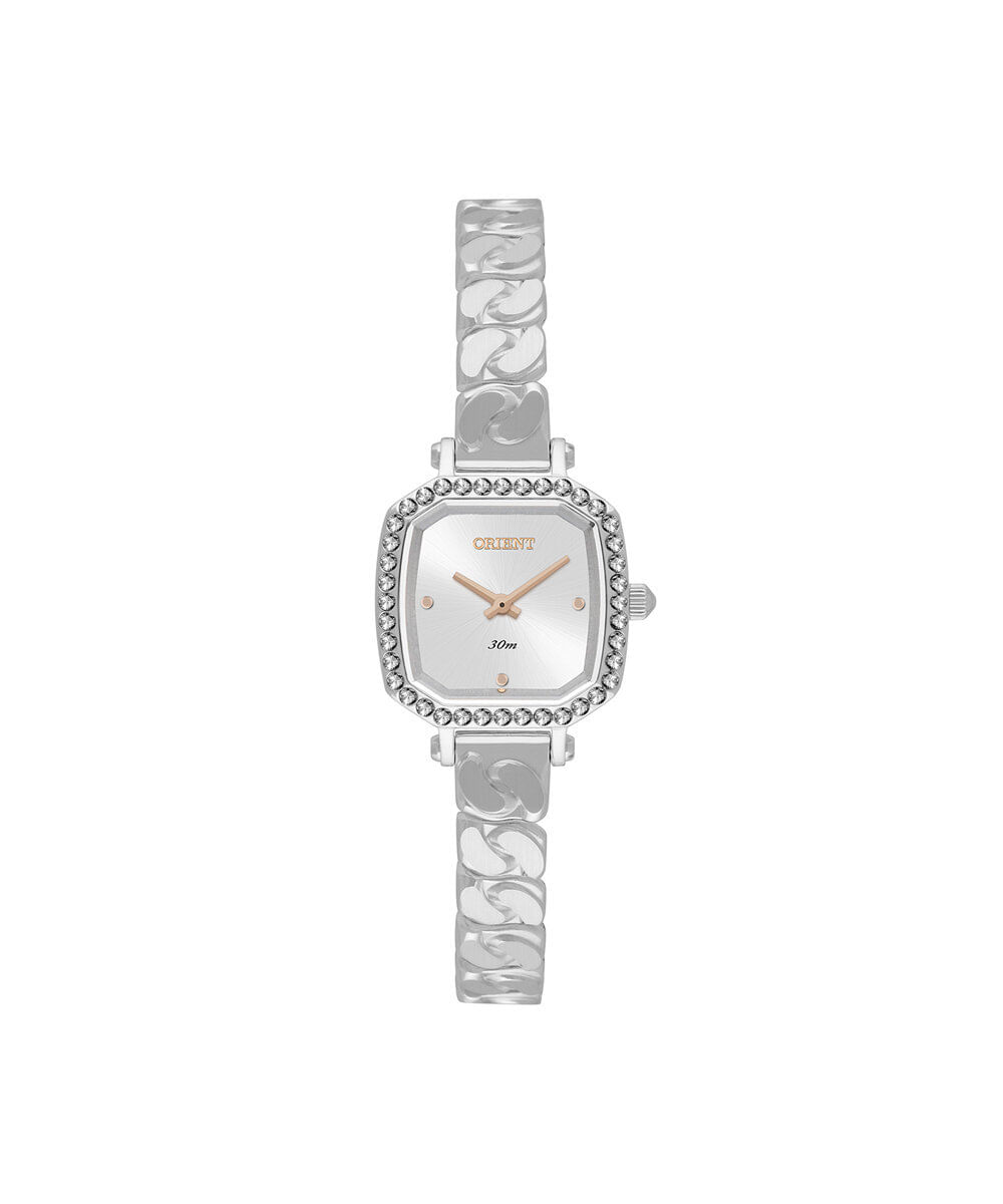 relógio feminino orient analógico lbss0086 s1sx prateado