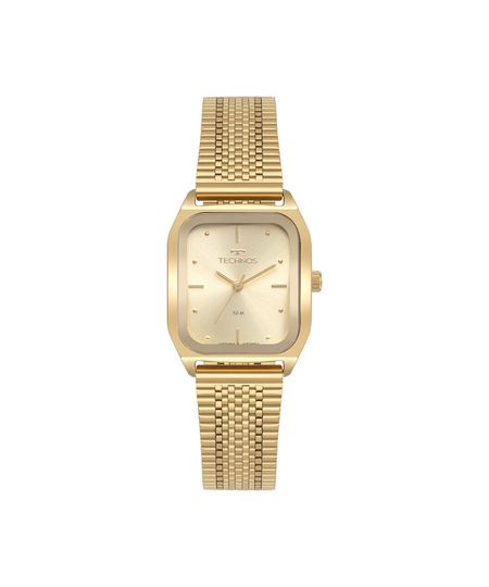 relógio feminino technos analógico 2035mzg 1d dourado UNICO