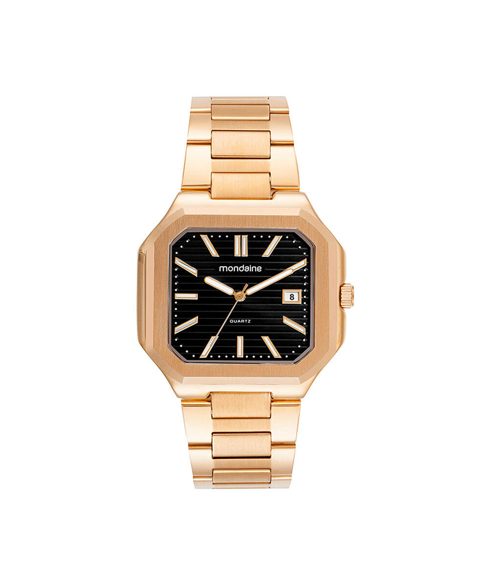 relógio masculino mondaine analógico 32945gpmvde1 dourado