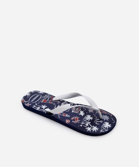 chinelo havaianas top náutica azul 37-38