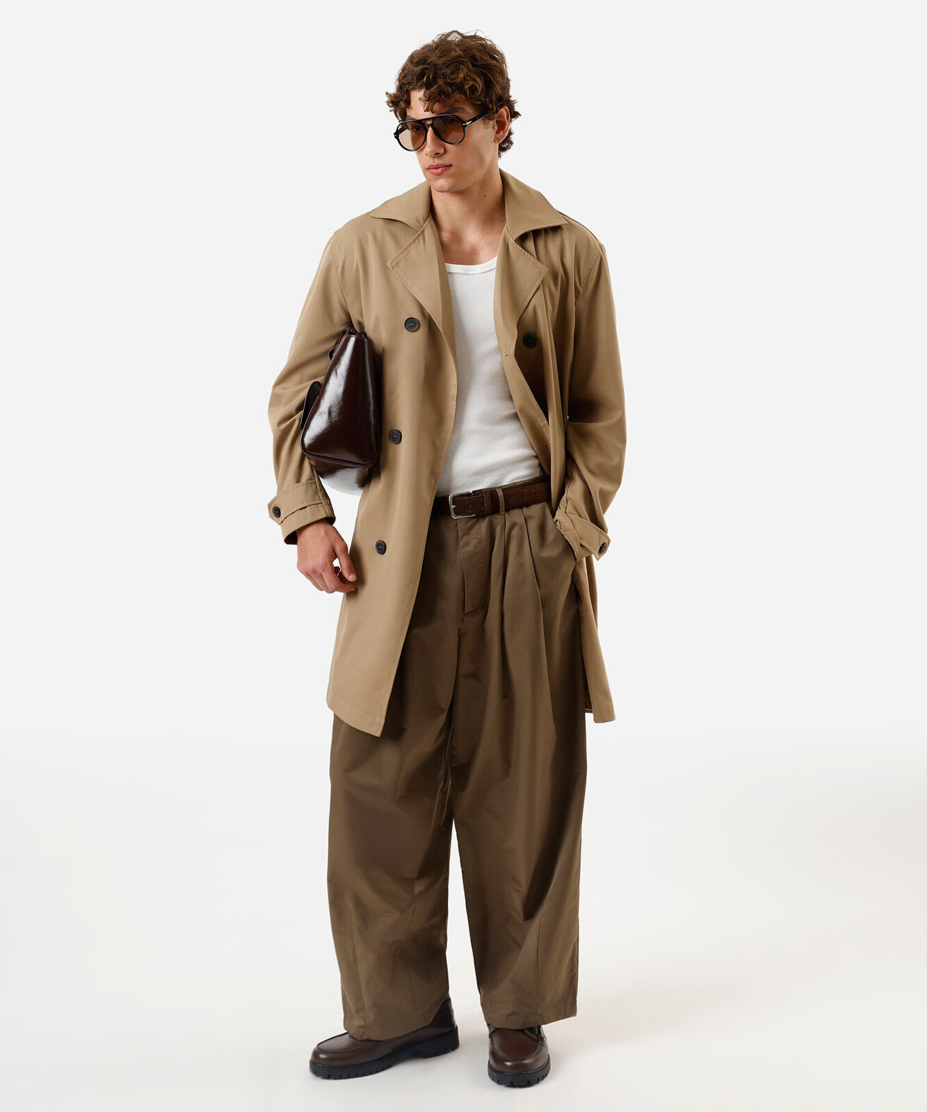 casaco trench coat masculino bege