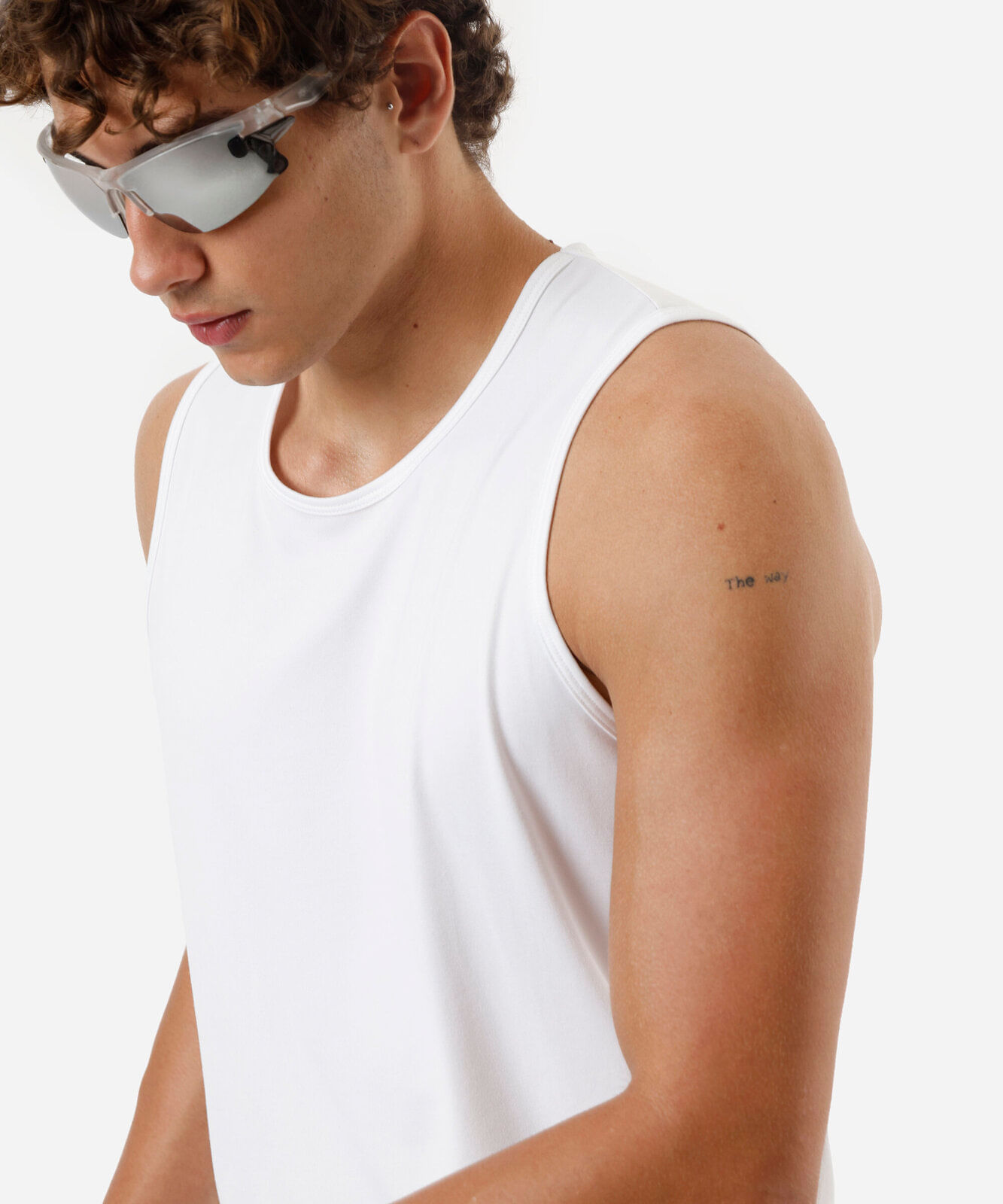 regata masculina esportiva ace branca