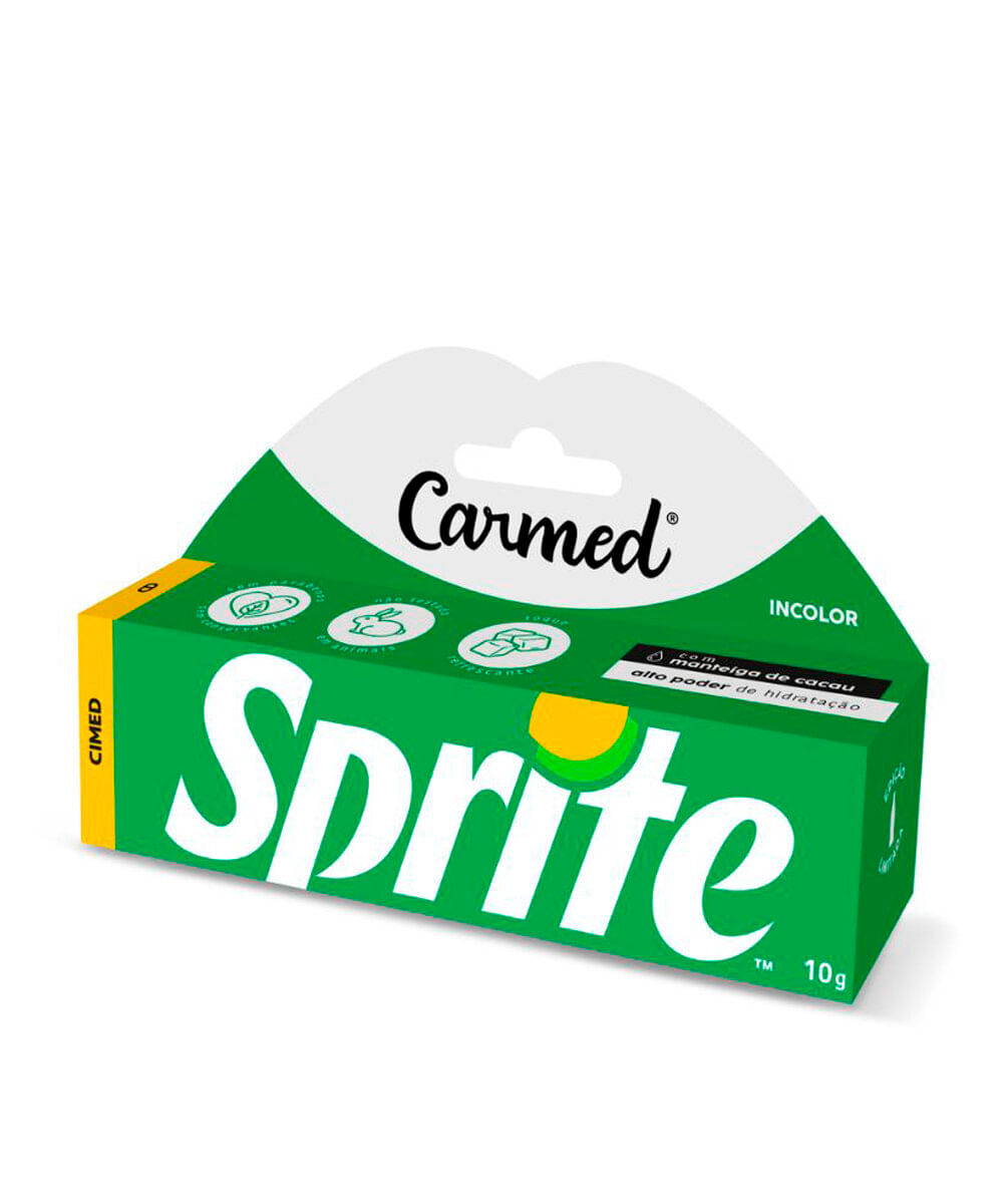 hidratante labial carmed sprite com manteiga de cacau 10g