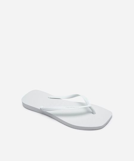 chinelo havaianas slim square branco 37-38 chinelo havaianas slim square branco 37-38