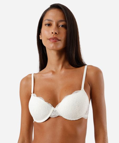 sutiã meia taça feminino com renda off white 48 sutiã meia taça feminino com renda off white 48
