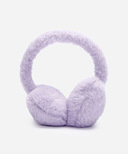 protetor de orelha infantil de coração lilás UNICO