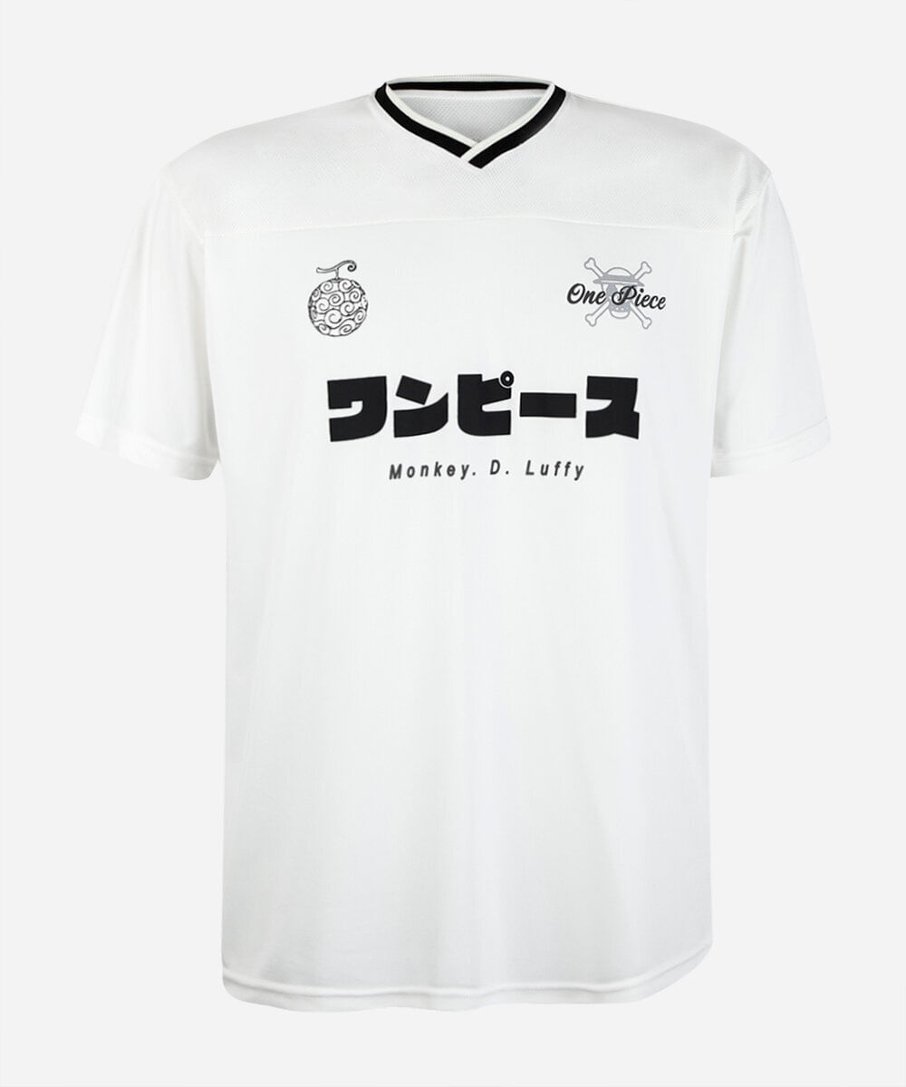 camiseta juvenil esportiva one piece off white