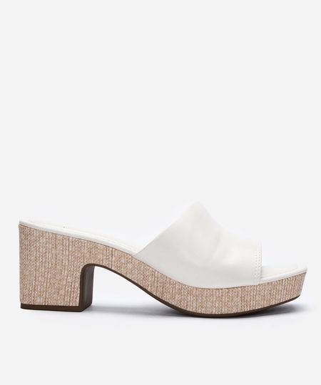 tamanco bico quadrado meia pata off white 36 tamanco bico quadrado meia pata off white 36