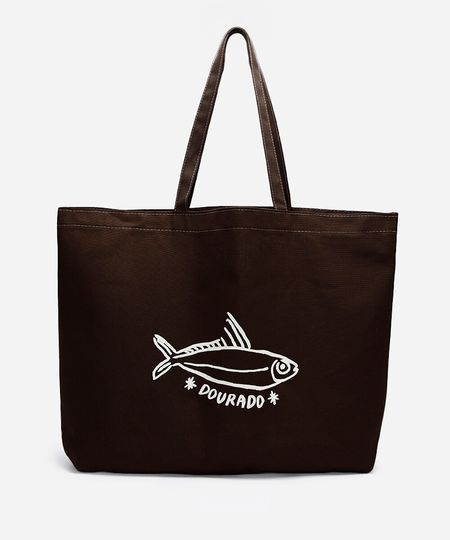 bolsa feminina tote dourado marrom UNICO