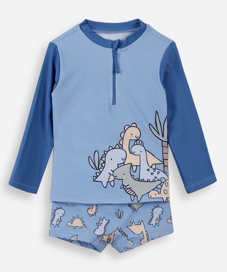 conjunto baby praia dinossauro colorido 6-9 conjunto baby praia dinossauro colorido 6-9