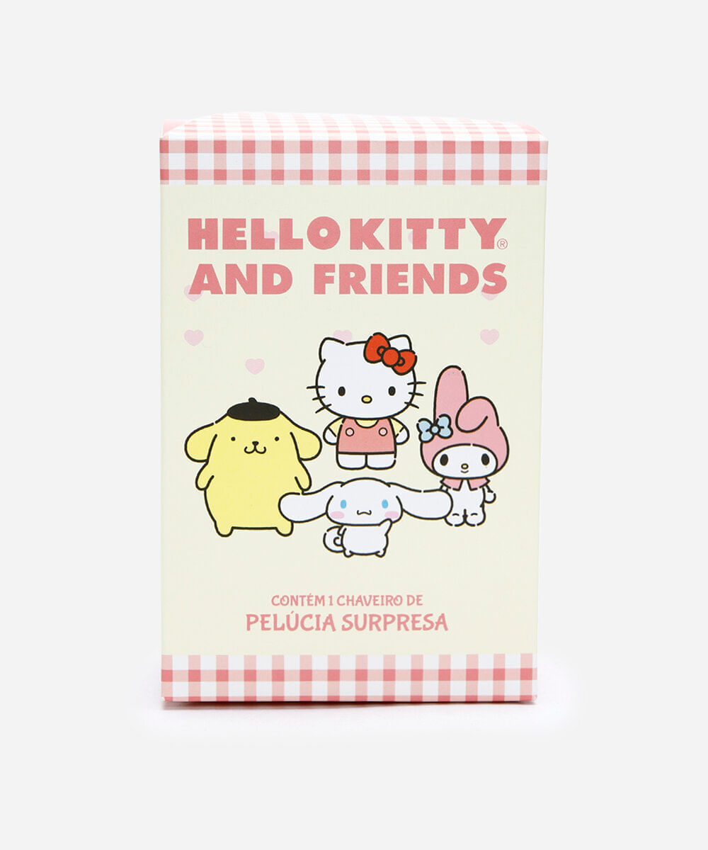 chaveiro surpresa hello kitty e amigos colorido