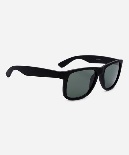 óculos de sol masculino quadrado de acetato preto UNICO óculos de sol masculino quadrado de acetato preto UNICO