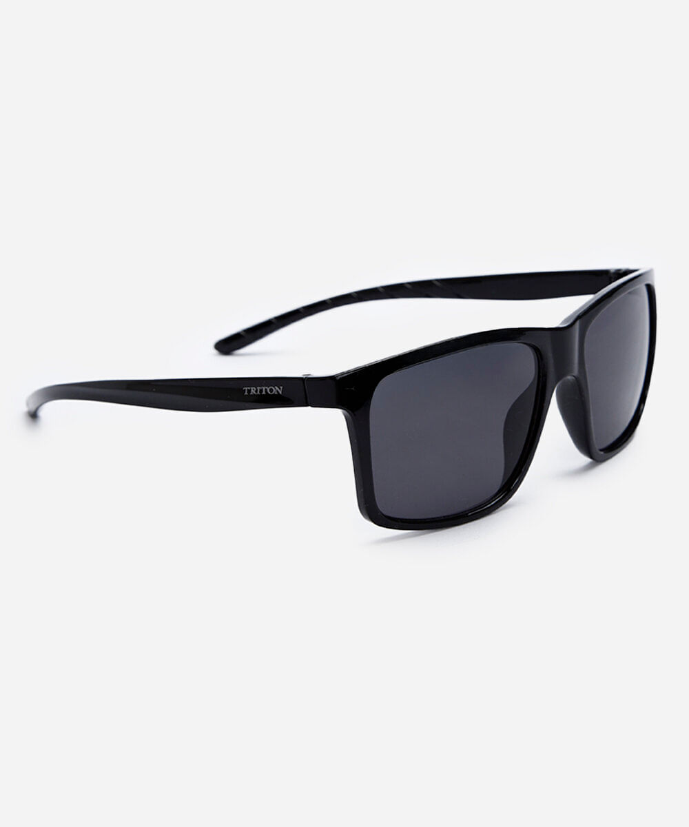 óculos de sol masculino quadrado de acetato triton preto