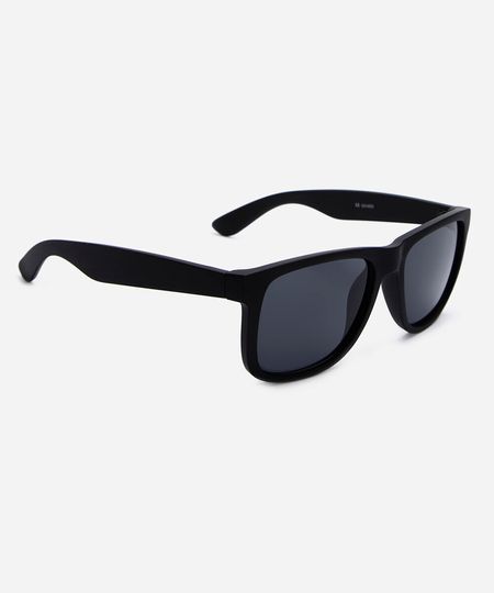 óculos de sol masculino quadrado de acetato preto UNICO