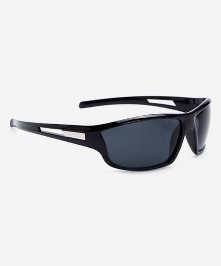 óculos de sol masculino esportivo de acetato preto UNICO