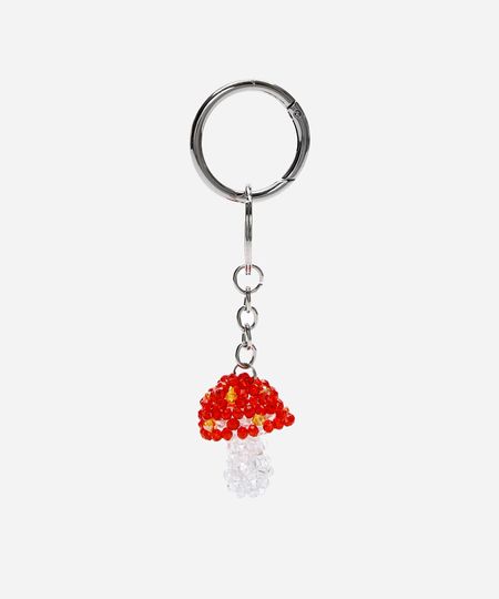 chaveiro bag charm cogumelo miçangas - multicor UNICO chaveiro bag charm cogumelo miçangas - multicor UNICO