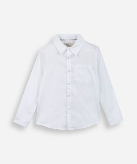 camisa infantil manga longa com bolso off white 4