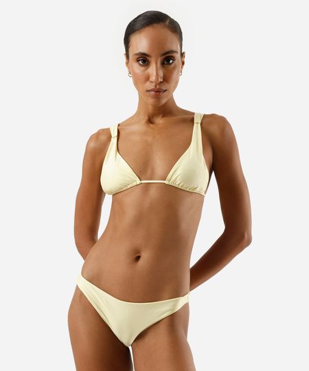 biquíni calcinha feminino de poliamida amarelo P biquíni calcinha feminino de poliamida amarelo P