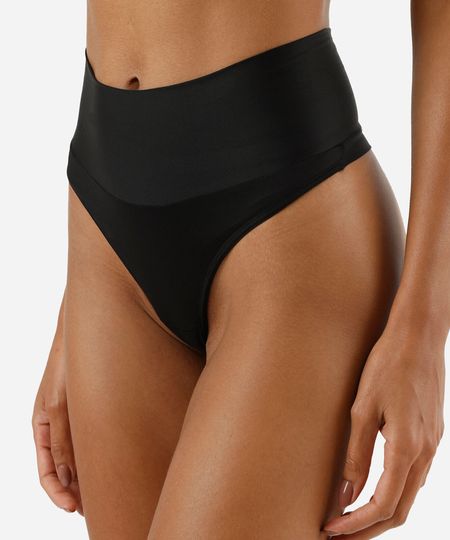 calcinha fio dental feminina demillus preta M calcinha fio dental feminina demillus preta M