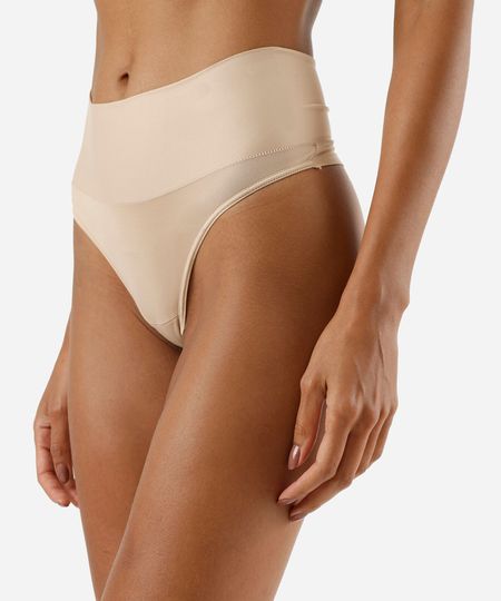calcinha fio dental feminina demillus bege P calcinha fio dental feminina demillus bege P