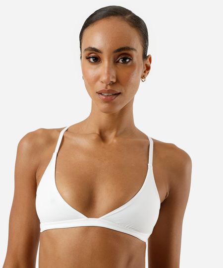 sutiã triângulo feminino sem bojo off white P