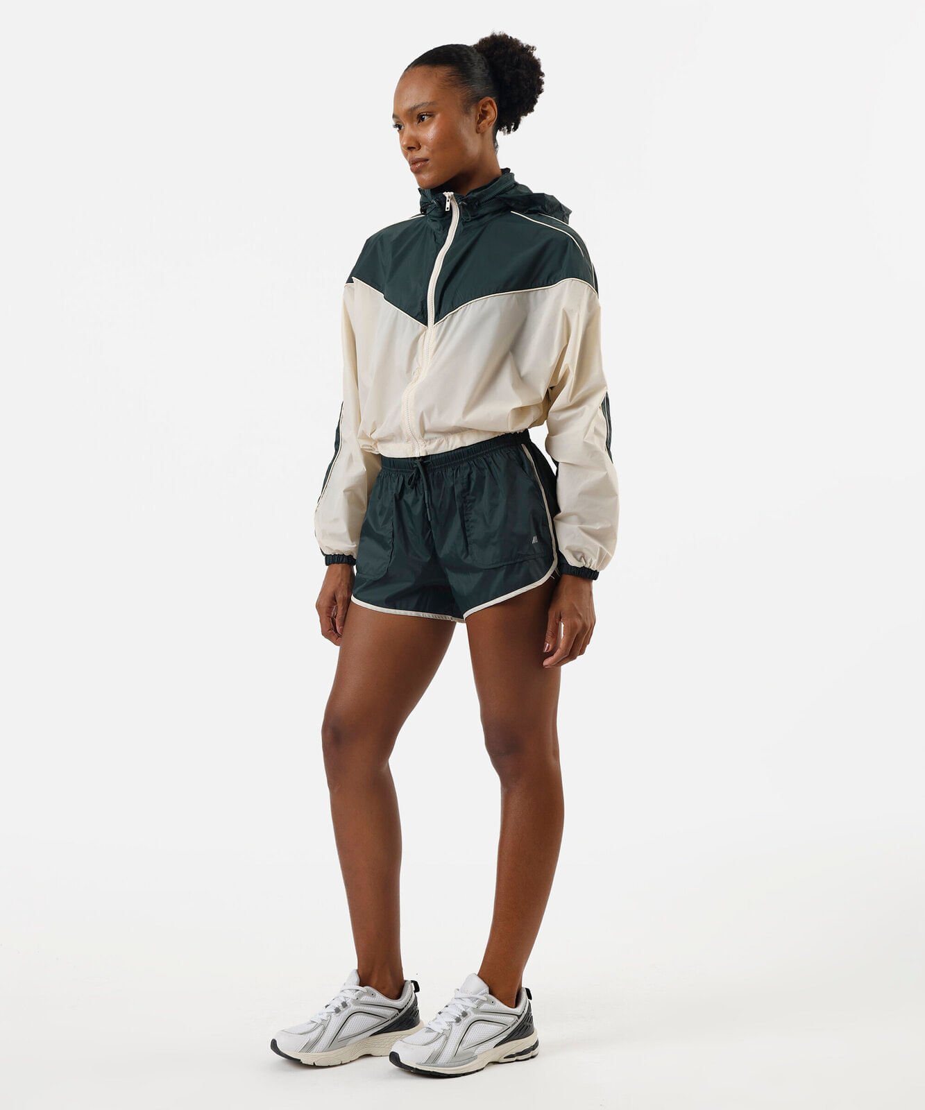 short running feminino de poliamida esportivo ace verde