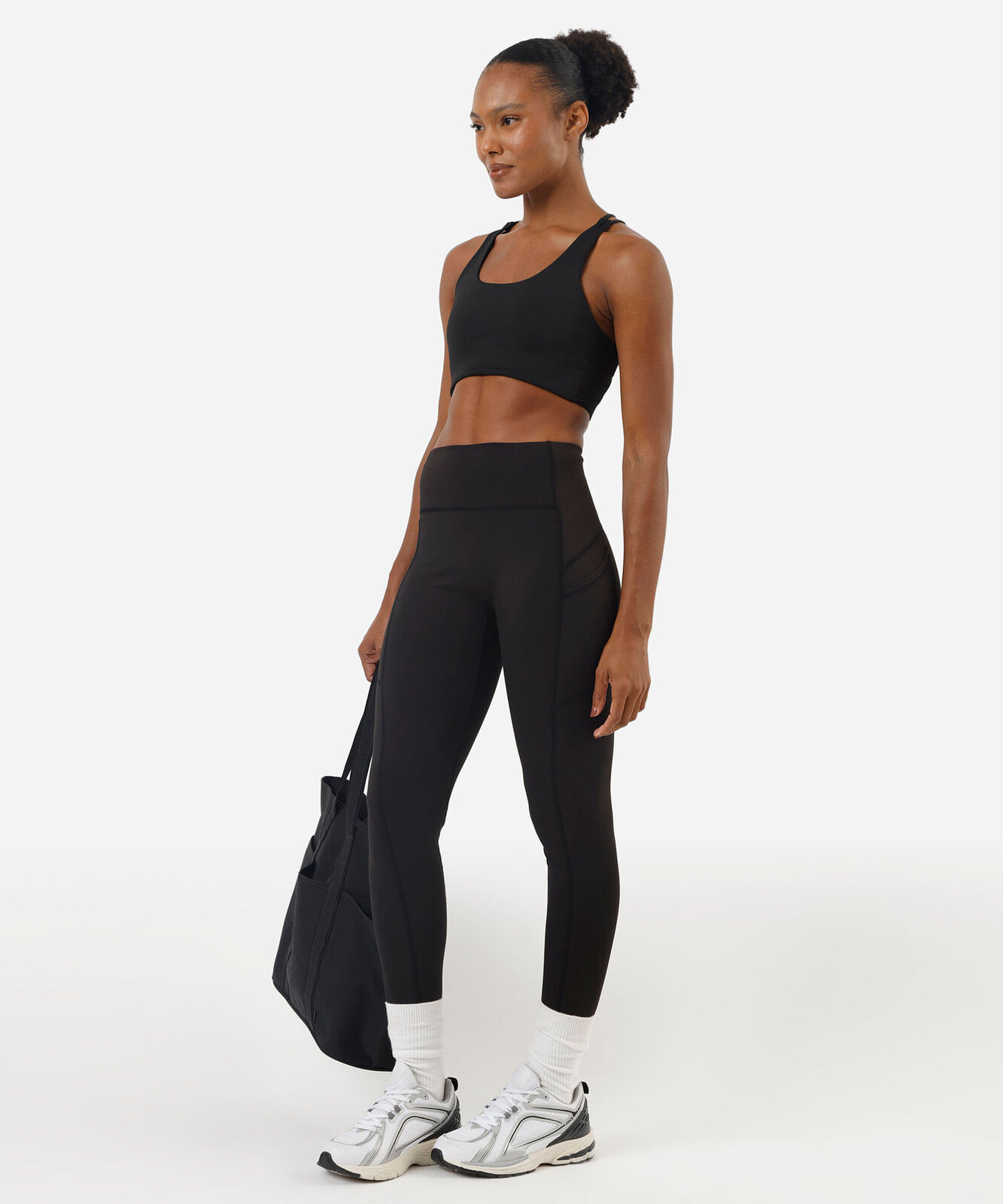 calça legging feminina esportiva com compressão preta