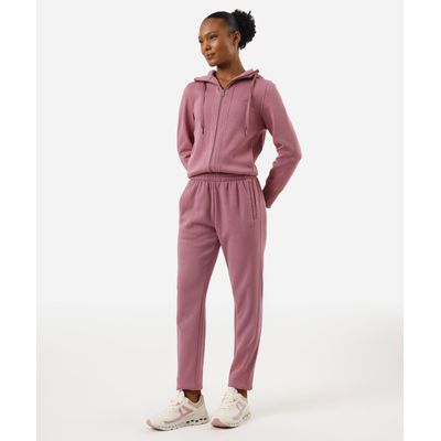 calça jogger feminina de moletom esportiva lilás