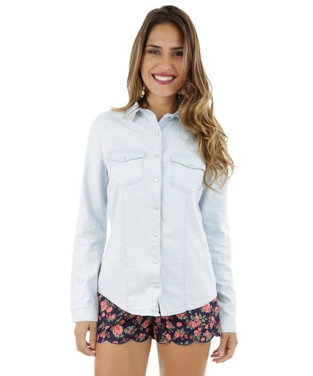 Camisa-Jeans-Listrada-Azul-Claro-8250428-Azul_Claro_1 Camisa-Jeans-Listrada-Azul-Claro-8250428-Azul_Claro_1