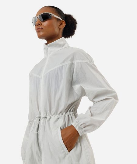 parka feminina esportiva ace texturizada cinza M parka feminina esportiva ace texturizada cinza M