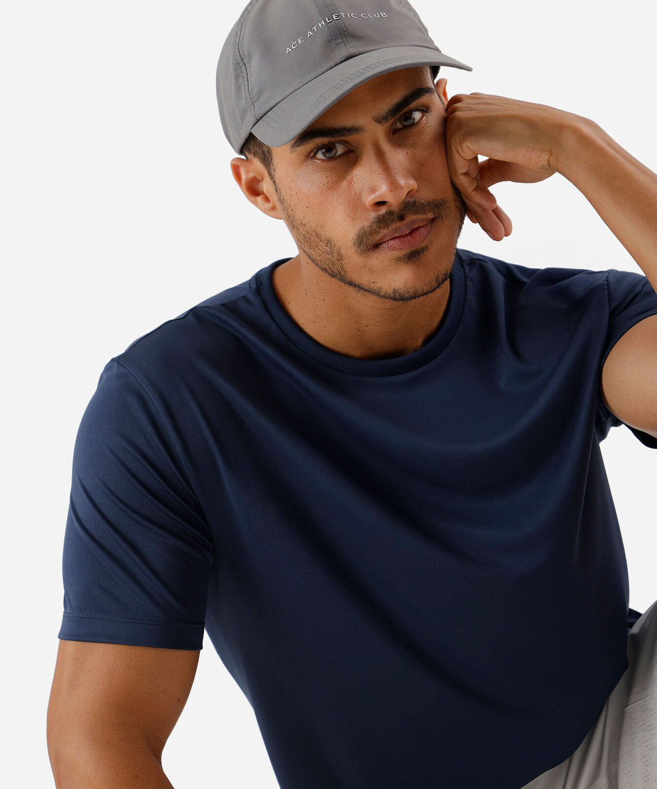 camiseta esportiva masculina azul