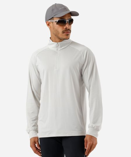 blusa masculina esportiva ace gola alta cinza M