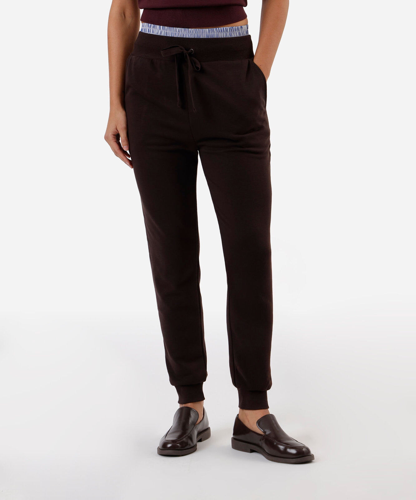 calça feminina de moletom jogger básica
