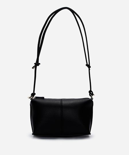 bolsa crossbody alça dupla preta UNICO bolsa crossbody alça dupla preta UNICO