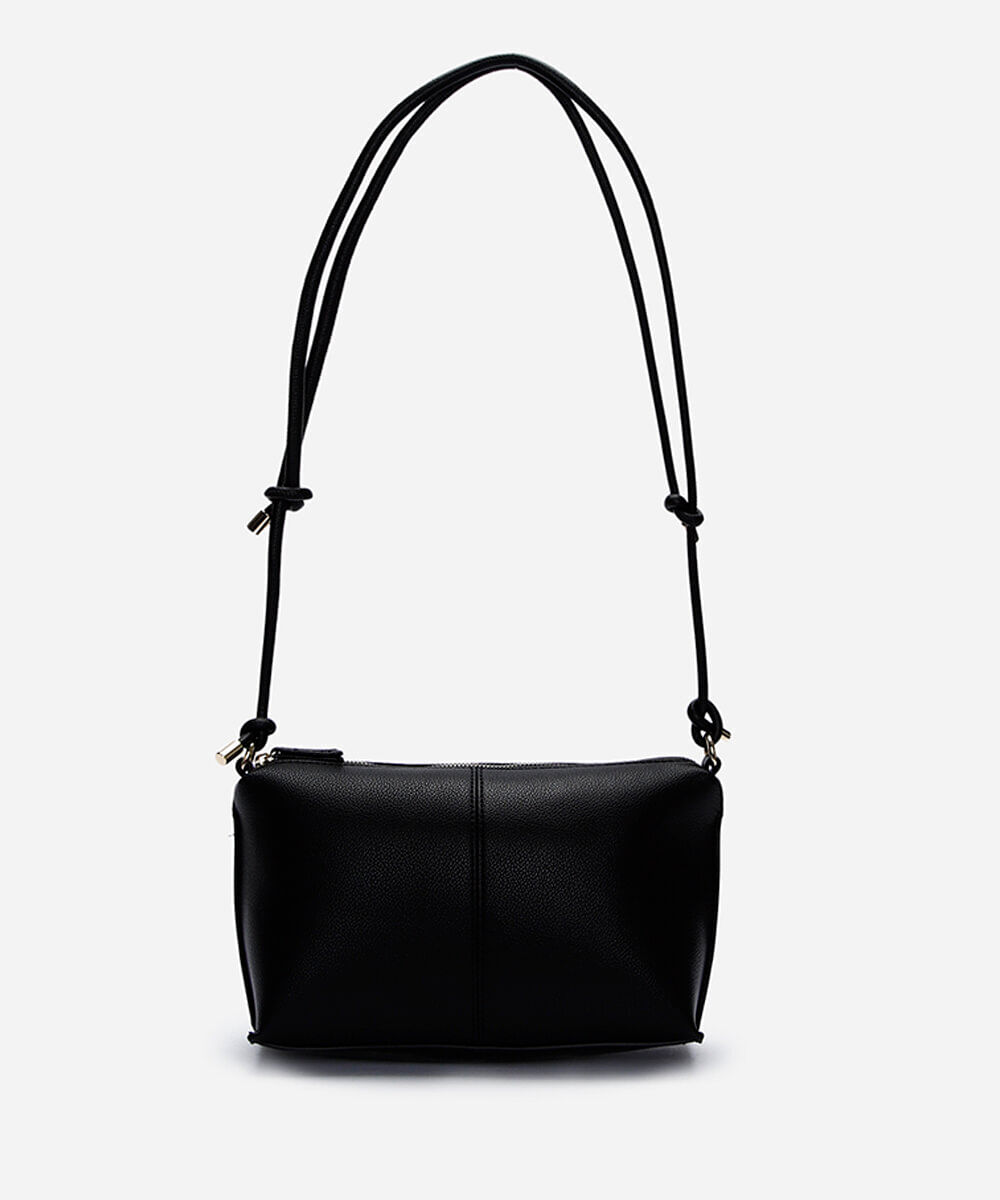 bolsa crossbody alça dupla preta