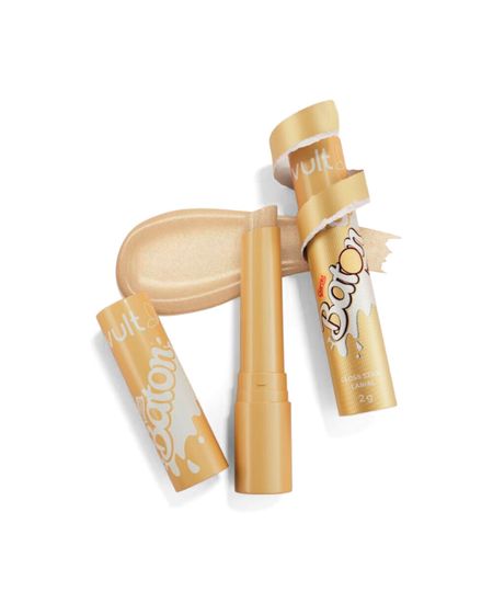 gloss labial stick vult e baton translúcido com glitter 2g UNICO gloss labial stick vult e baton translúcido com glitter 2g UNICO