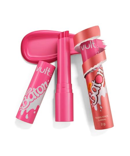 gloss labial stick vult e baton rosa 2g UNICO gloss labial stick vult e baton rosa 2g UNICO